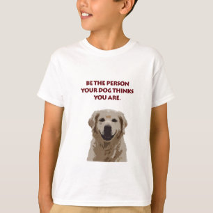 T-shirt Golden Retriever avec une belle citation
