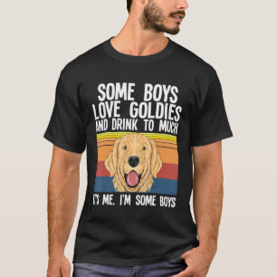 T-shirt Golden Retriever Certains Garçons Aiment Golden Re
