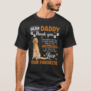 T-shirt Golden Retriever Chien Cher Papa Merci Pour Être