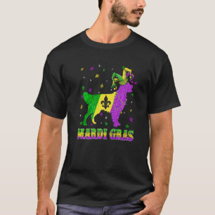 T-shirt Golden Retriever Chien Mardi Gras Carnaval Bouffon