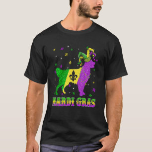 T-shirt Golden Retriever Chien Mardi Gras Carnaval Bouffon
