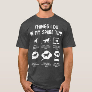 T-shirt Golden Retriever Corgi Les choses font temps libre