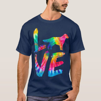 T-shirt Golden Retriever Corgi Tie Dye Log Chien Maman Pap