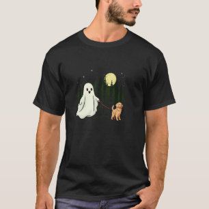 T-shirt Golden Retriever drôle qui marche en fantôme Hallo