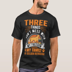 T-shirt Golden Retriever Family Freedom Golden Retriever