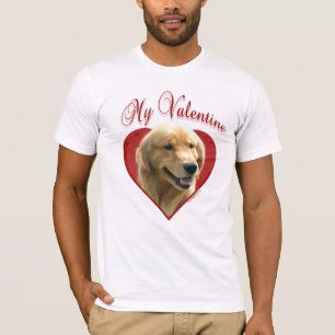 T-shirt Golden Retriever My Valentine