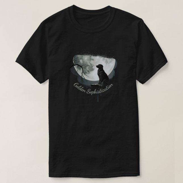 T-shirt Golden Retriever Sophistication (Design devant)