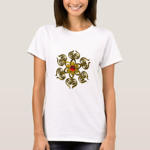 T-SHIRT GOLDEN ROSE RUBY