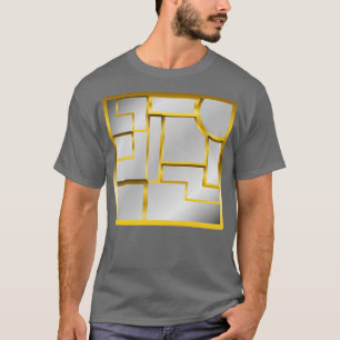 T-shirt Golden Silver Mosaic géométrique Luxuriant moderne