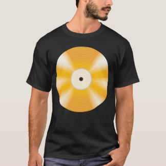 T-shirt golden vinyl record friend