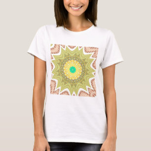 T-shirt Golden Yellow African ethnie tribale motif Art