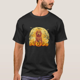 T-shirt Goldendoodle Chien Citrouille Costume Halloween Ho