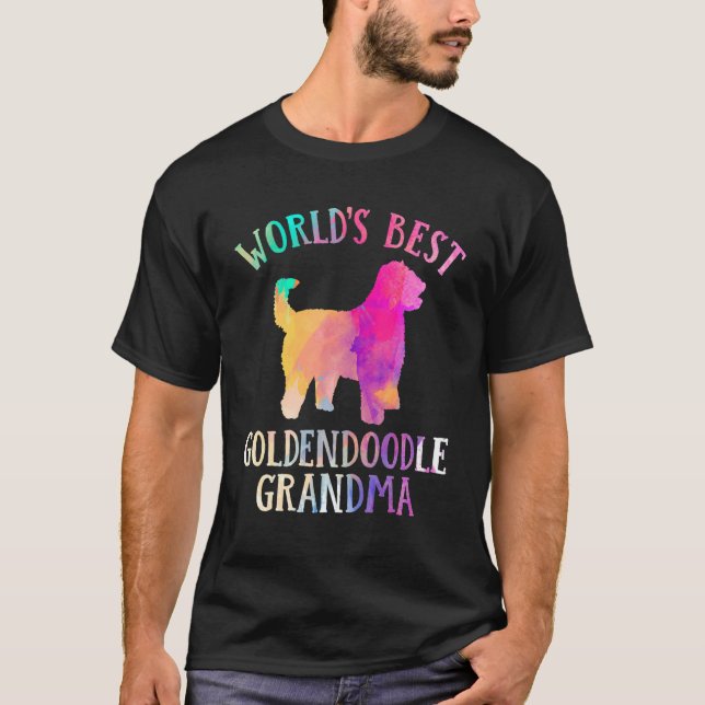 T-shirt Goldendoodle Dog  Worldu2019s Best Golden Doodle G (Devant)
