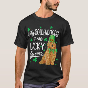 T-shirt Goldendoodle Est Mon Chanceux Chien Jour de la Sai
