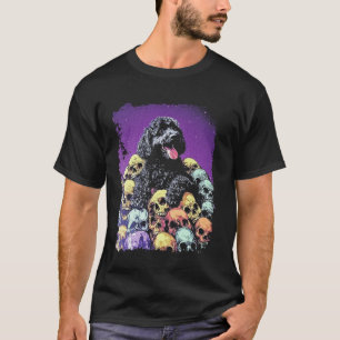 T-shirt Goldendoodle squelette gothique mignon
