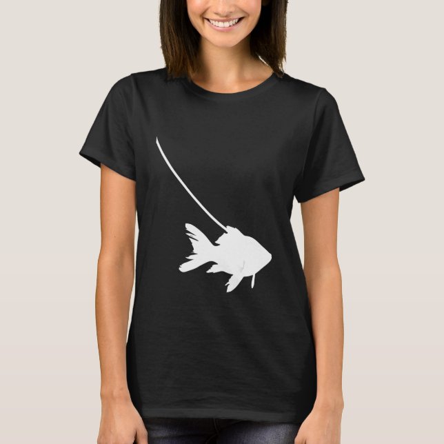 T-shirt Goldfish on a Leash Fish Pet Aquarium Animal Zoo C (Devant)