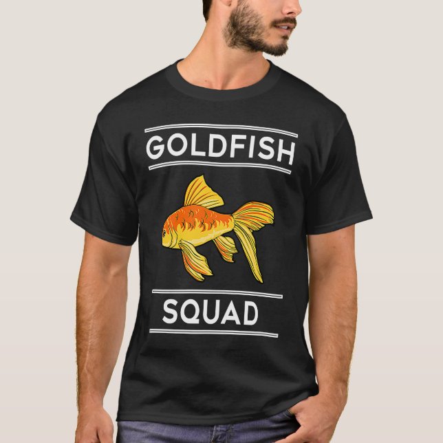 T-shirt Goldfish Squad Ironic Saying Aquaristics Hobby (Devant)