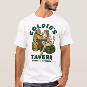 T-shirt Goldie's Tavern Femme Arm Lutte Ours Cadeau