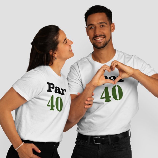 T-shirt Golf 40e Anniversaire Par quarante pour Golfer Par (Créateur téléchargé)