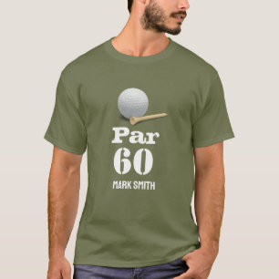 T-shirt Golf 60e anniversaire avec Ball on Green pour golf