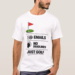 T-shirt Golf à la retraite golfeur à plein temps