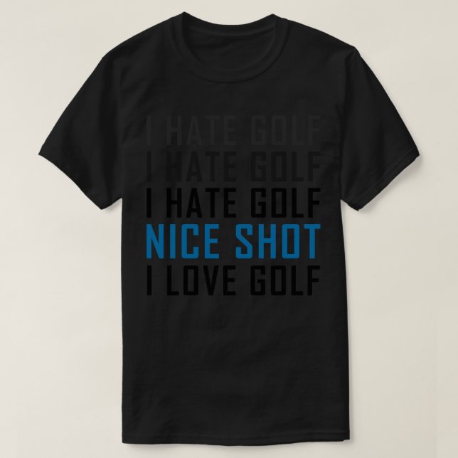 T-shirt golf amusant 2 (Design devant)