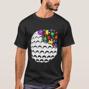 T-shirt Golf Autisme Puzzle Hommes Femmes Enfants Sensibil