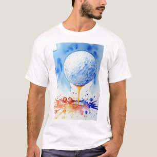T-shirt Golf Ball Splash Golf