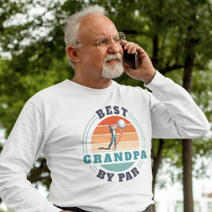 T-shirt Golf Best Grand-Père Par Par Par Sports Extérieurs