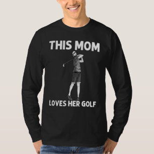 T-shirt Golf cool Art Pour Maman Club De Golf Mère B
