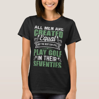 T-shirt Golf d'anniversaire - Hommes de même niveau au gol