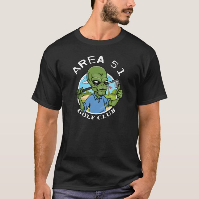 T-shirt Golf de jeu étranger drôle dans la nouveauté de (Devant)