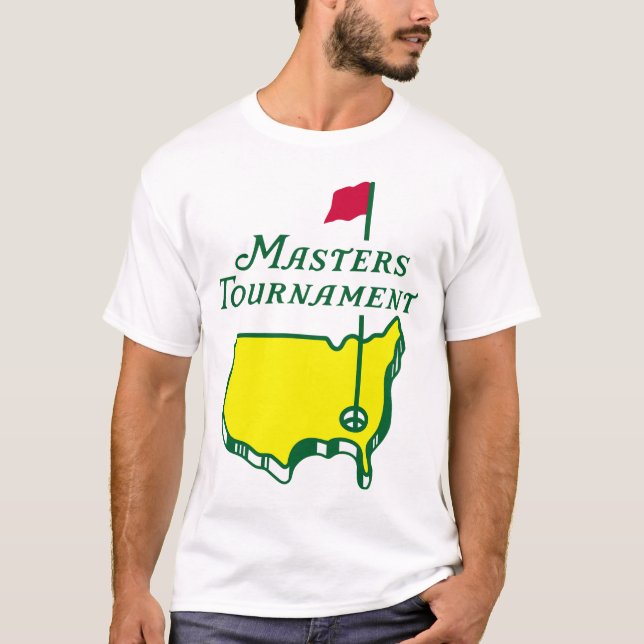 T-shirt Golf de noir de tournoi de golf de maîtres (Devant)