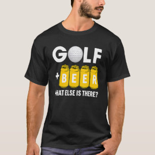 T-shirt Golf Et Bière Ce Qui Reste Ici Love Golf