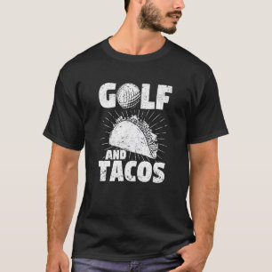 T-shirt Golf Et Tacos Plat Mexicain Plat Sport Préféré Gol