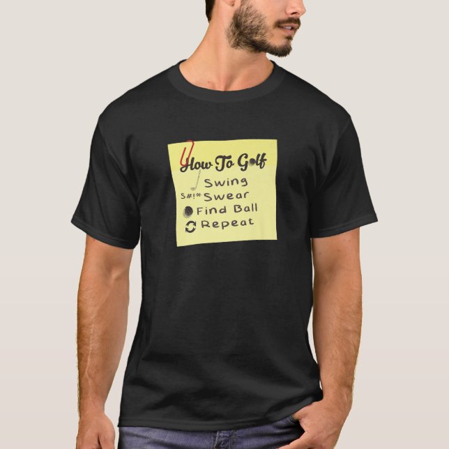 T-shirt Golf Golfer Coach Funny Golfing (Devant)