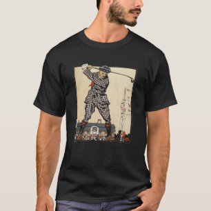 T-shirt Golf Golfeur Vintage Antique Golf