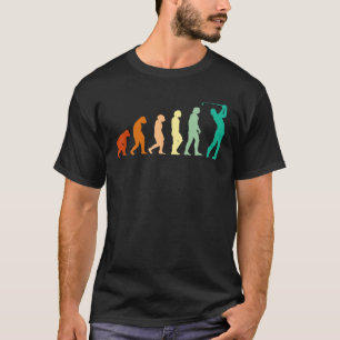 T-shirt Golf Human Evolution Golfers Golf Players Golf