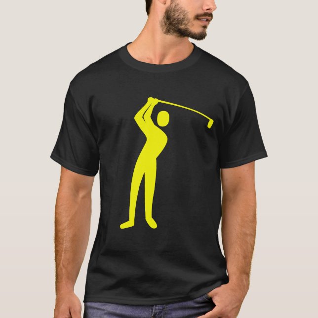 T-shirt Golf - Jaune (Devant)