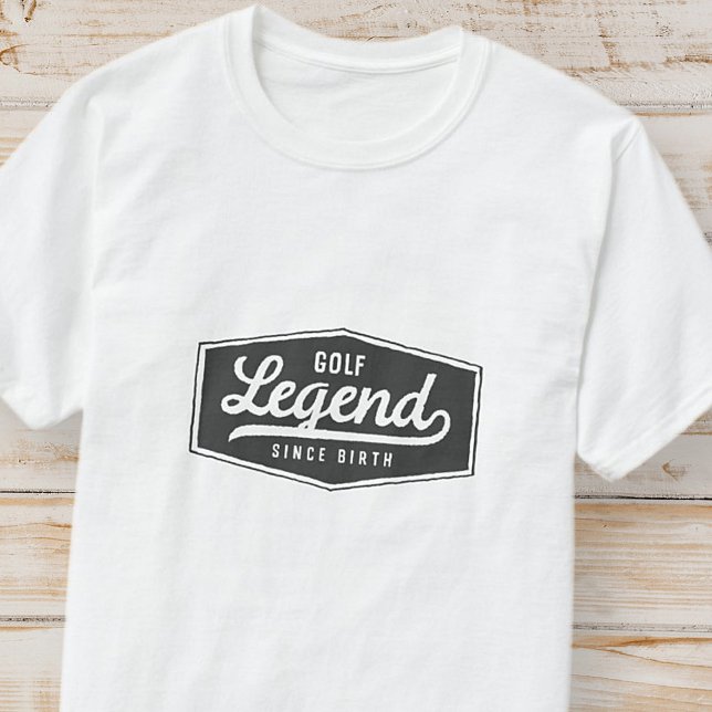 T-shirt Golf Légende depuis la naissance drôle Badge Vinta (Créateur téléchargé)