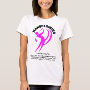 T-shirt Golf MANSPLAINING Funny