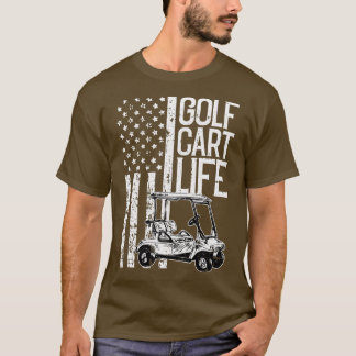 T-shirt Golf Panier Life Drapeau américain Patriotique Gol