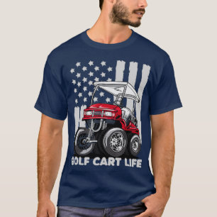 T-shirt Golf Panier Life Funny Golf Panier avec drapeau