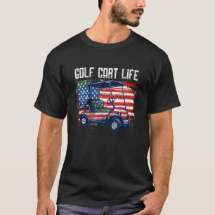 T-shirt Golf Panier Life Us Drapeau Indépendance de golf 4