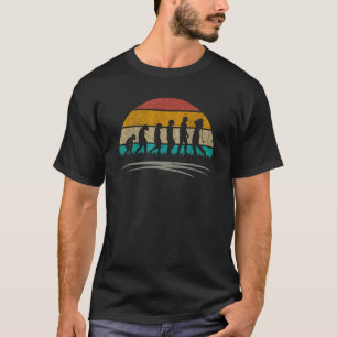 T-shirt Golf Retro Style Evolution De L'Homme