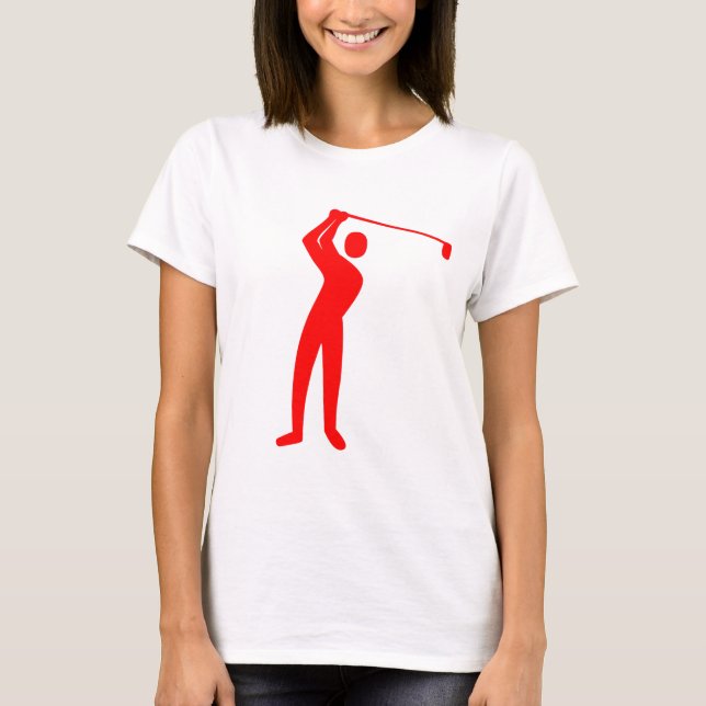 T-shirt Golf - Rouge (Devant)