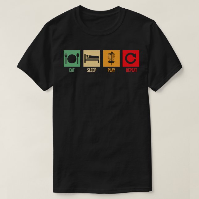 T-shirt golf sur disque 1 (Design devant)