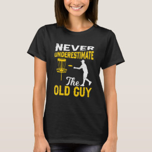 T-shirt Golf sur disque Hommes Ne sous-estimez jamais le