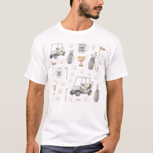 T-shirt Golf Trophée Meilleur papa pour Fête des pères ou 