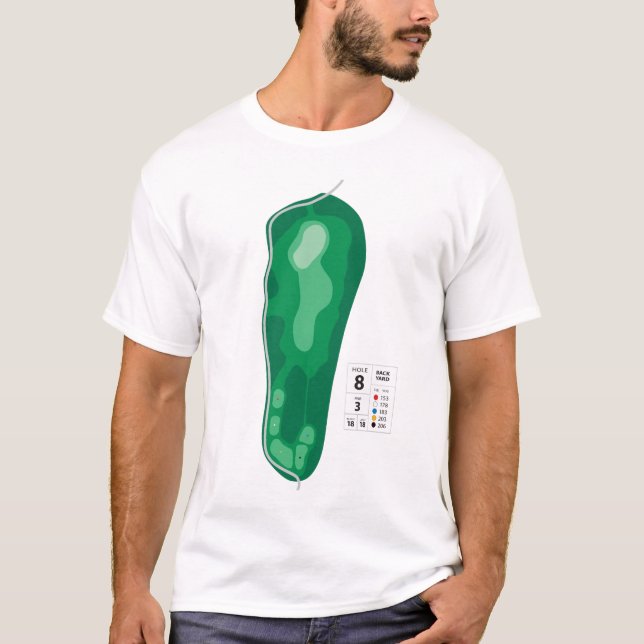 T-shirt Golf trou n°8 (Devant)